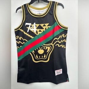 Headgear Classics TISA Striped Basketball Jersey In Black Size S NWT MSRP $110